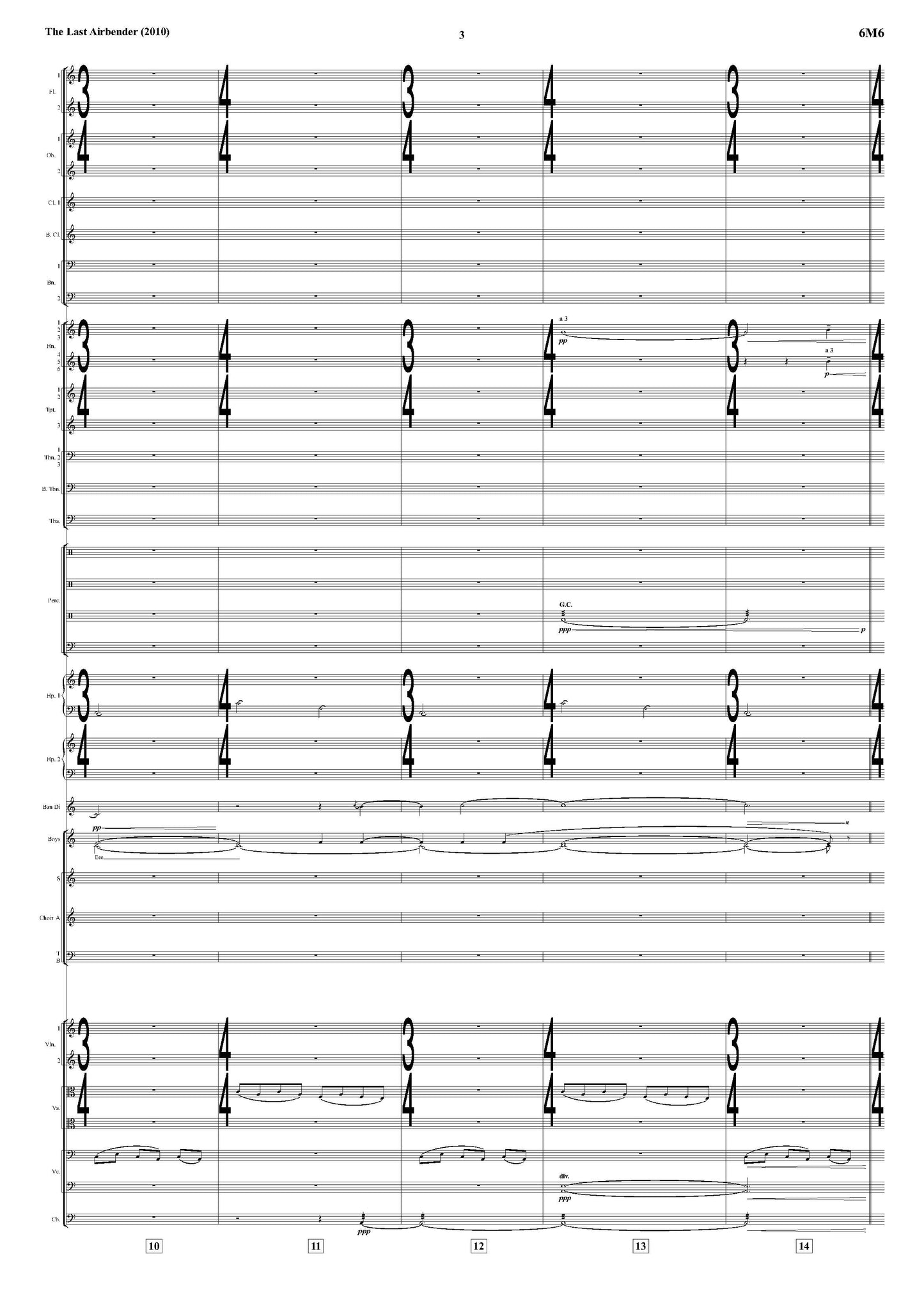 THE WAVE (FLOW LIKE WATER) from The Last Airbender - James Newton Howard (Score Only) **DIGITAL DOWNLOAD**