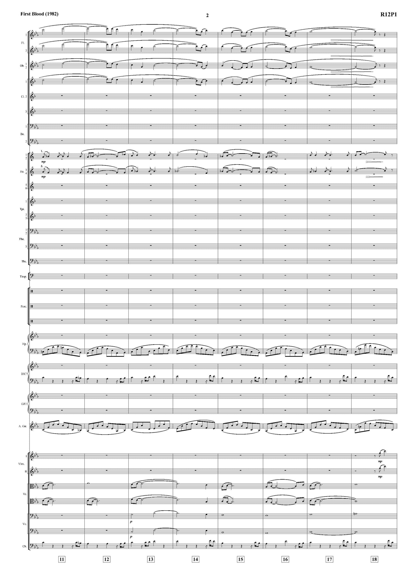 IT'S A LONG ROAD from First Blood - Jerry Goldsmith (Score Only) **DIGITAL DOWNLOAD**