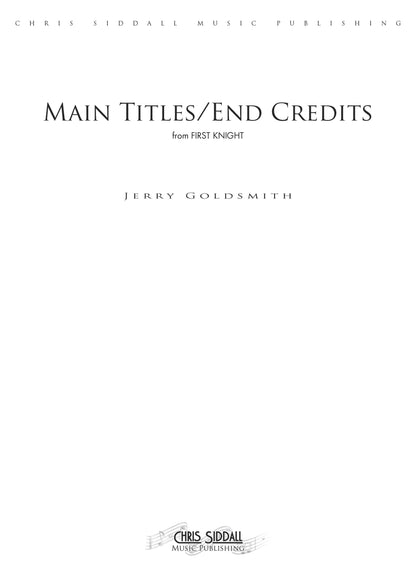 MAIN TITLES/END CREDITS from First Knight - Jerry Goldsmith (Score & Parts) **DIGITAL DOWNLOAD**