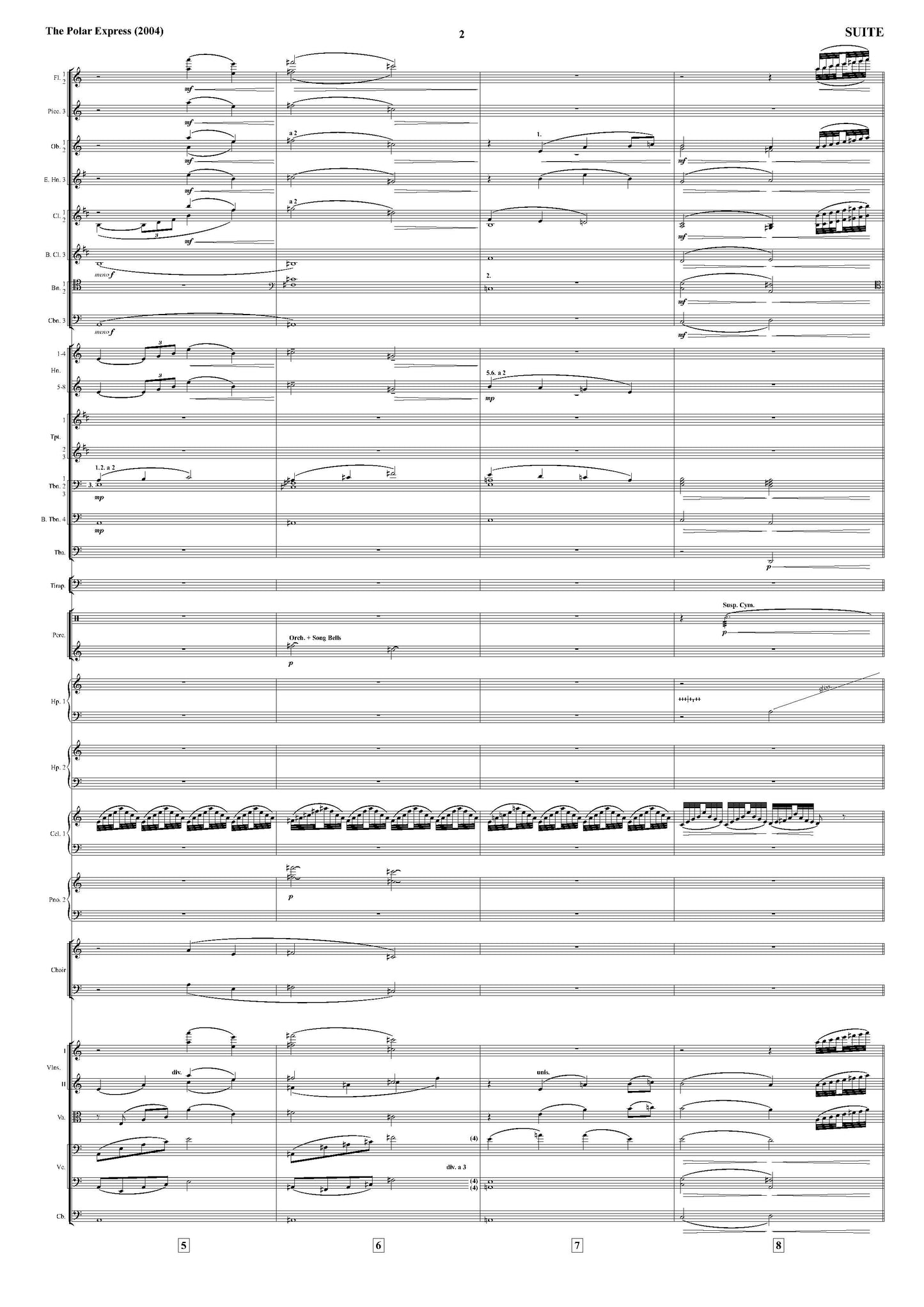 SUITE from The Polar Express - Alan Silvestri (Score Only) **DIGITAL DOWNLOAD**