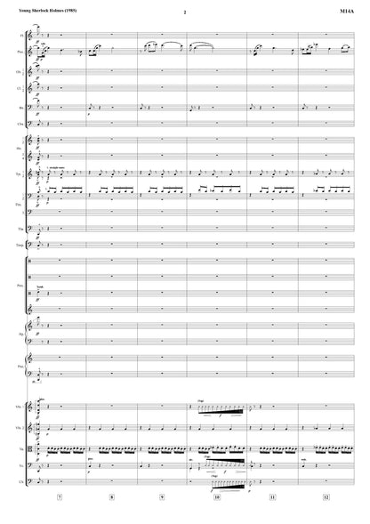 MAIN TITLE from Young Sherlock Holmes - Bruce Broughton (Score & Parts) **DIGITAL DOWNLOAD**