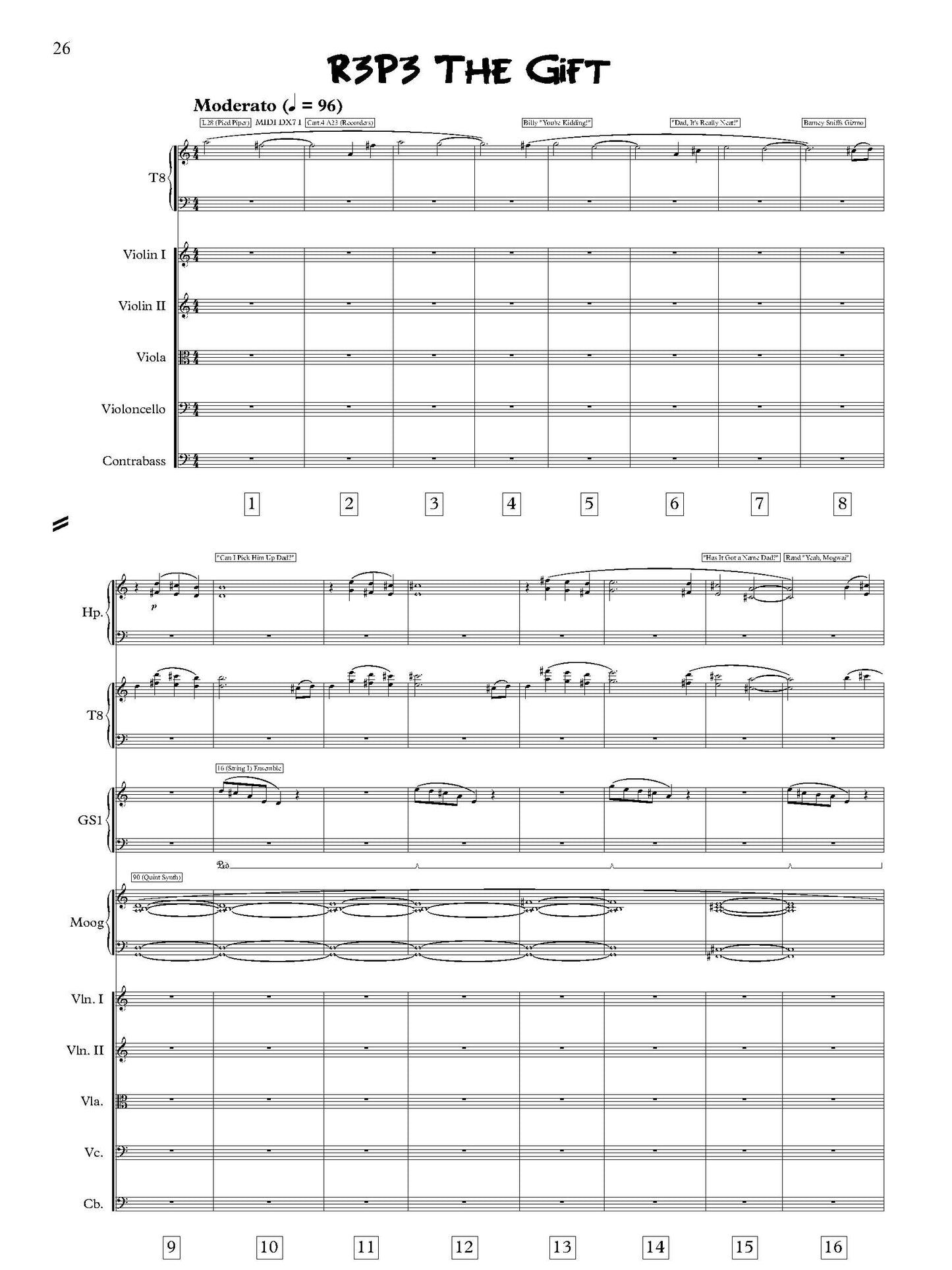Jerry Goldsmith's "GREMLINS" in Full Score