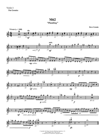 PLUMBING from The Goonies - Dave Grusin (Score & Parts) **DIGITAL DOWNLOAD**
