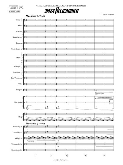 HELICARRIER from Avengers Assemble - Alan Silvestri (Score Only) **DIGITAL DOWNLOAD**