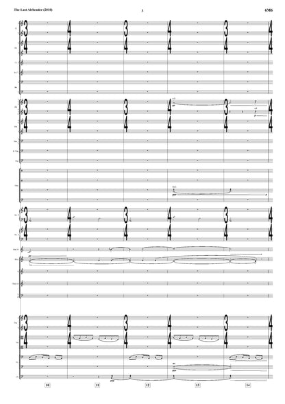 THE WAVE (FLOW LIKE WATER) from The Last Airbender - James Newton Howard (Score Only) **DIGITAL DOWNLOAD**