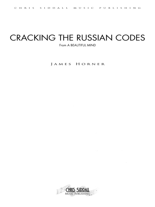 CRACKING THE RUSSIAN CODES from A Beautiful Mind - James Horner (Score Only) **DIGITAL DOWNLOAD**