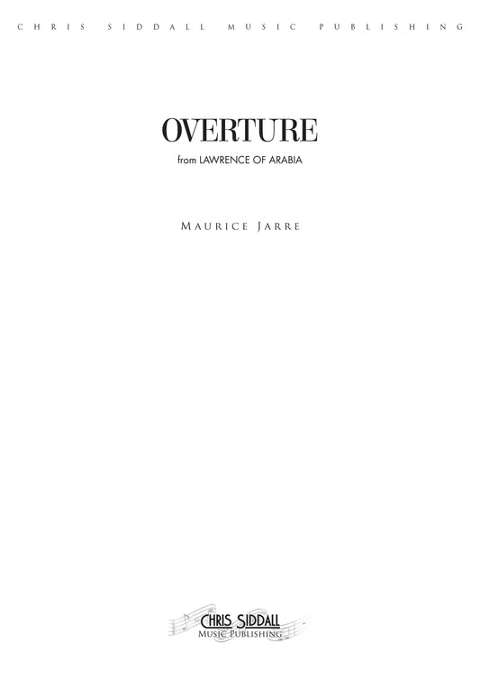 OVERTURE from LAWRENCE OF ARABIA - Maurice Jarre **PRINTED SCORE & PARTS SET**