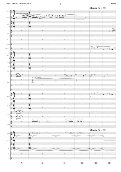 OUT OF THE ASHES from *batteries not included - James Horner (Score Only) **DIGITAL DOWNLOAD**