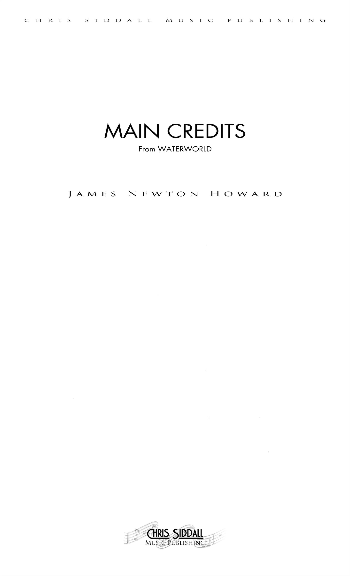 MAIN CREDITS from Waterworld - James Newton Howard (Score Only) **DIGITAL DOWNLOAD**