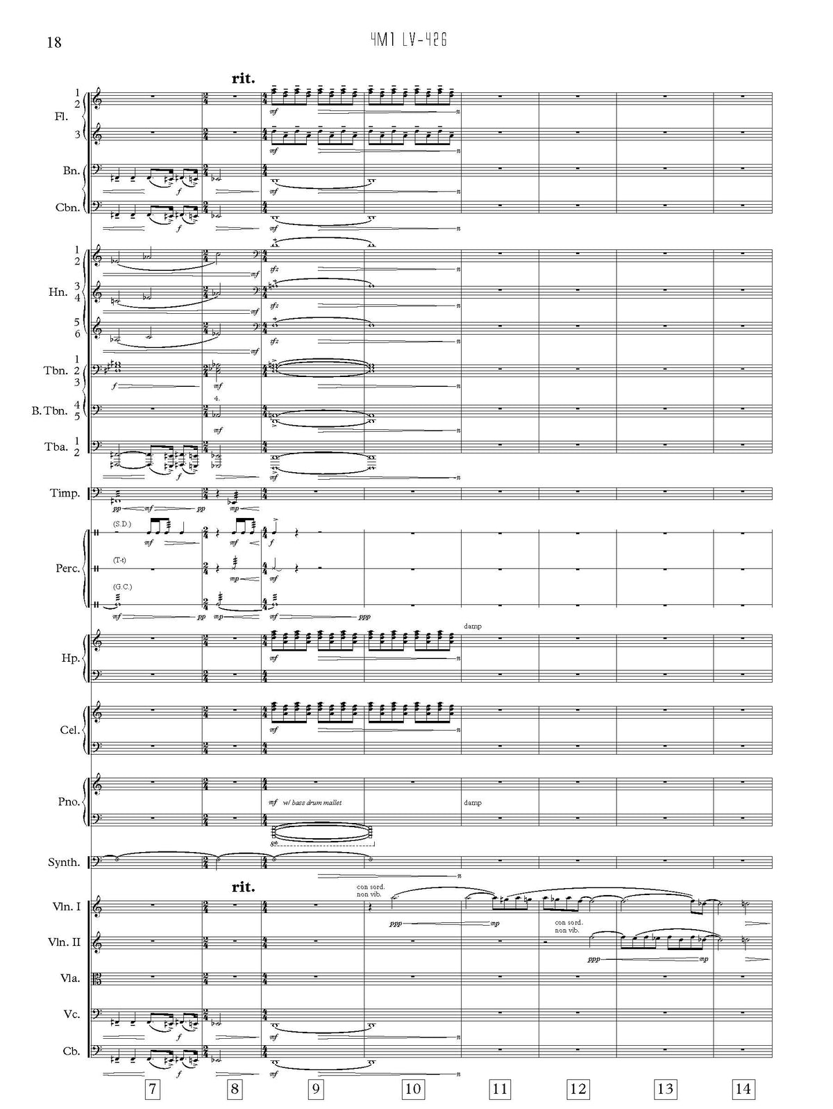 James Horner's "ALIENS" in Full Score – Chris Siddall Music Publishing
