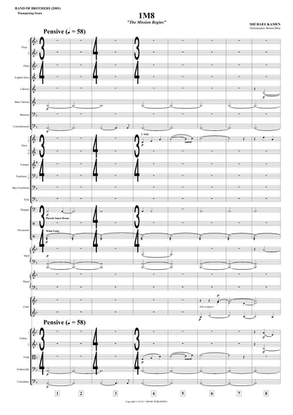 THE MISSION BEGINS from Band of Brothers - Michael Kamen (Score & Parts) **DIGITAL DOWNLOAD**