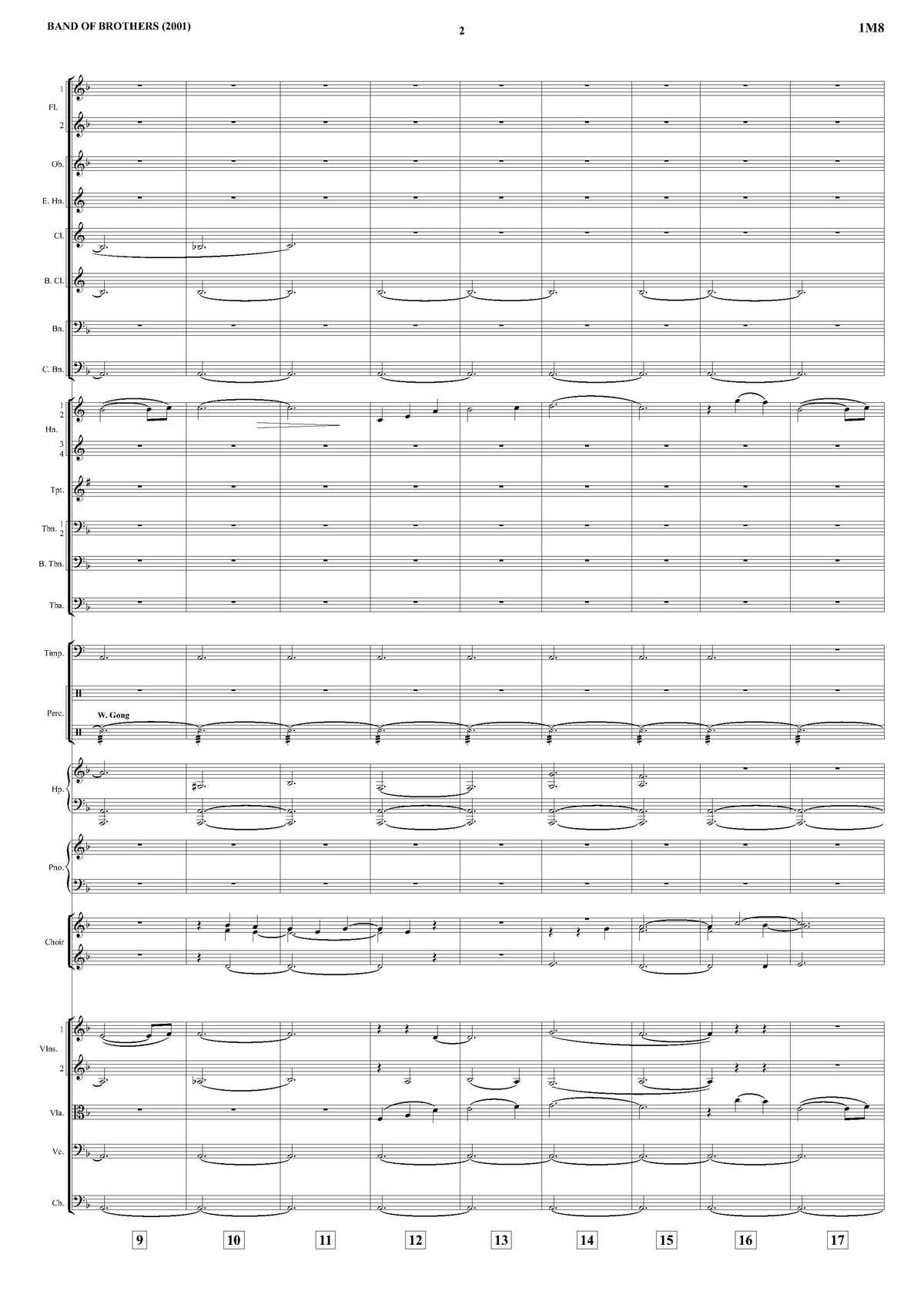 THE MISSION BEGINS from Band of Brothers - Michael Kamen (Score & Parts) **DIGITAL DOWNLOAD**