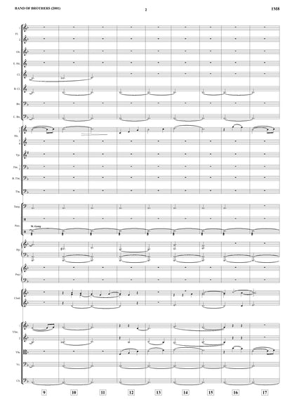 THE MISSION BEGINS from Band of Brothers - Michael Kamen (Score & Parts) **DIGITAL DOWNLOAD**