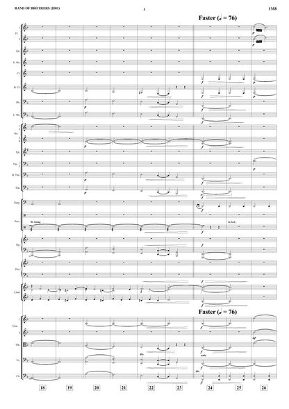 THE MISSION BEGINS from Band of Brothers - Michael Kamen (Score & Parts) **DIGITAL DOWNLOAD**