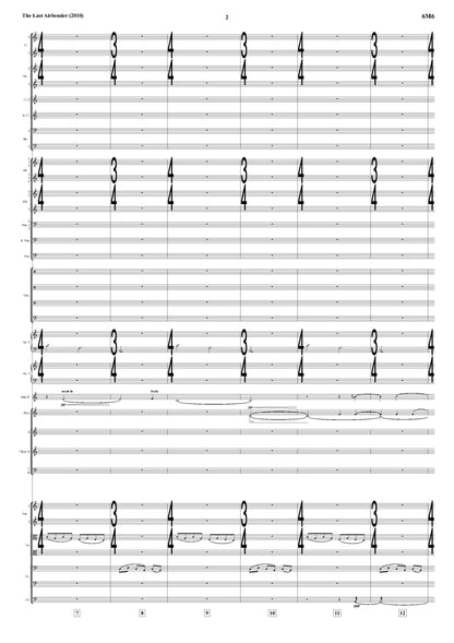 THE WAVE (FLOW LIKE WATER) from The Last Airbender - James Newton Howard (Score & Parts) **DIGITAL DOWNLOAD**