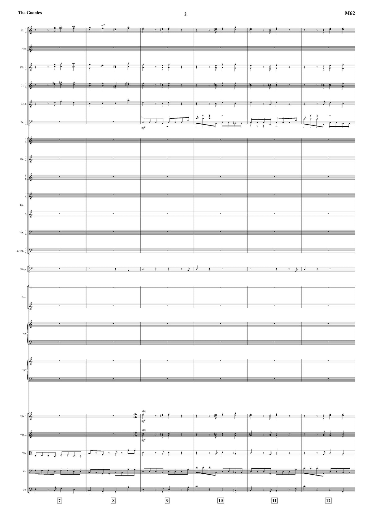 PLUMBING from The Goonies - Dave Grusin (Score & Parts) **DIGITAL DOWNLOAD**