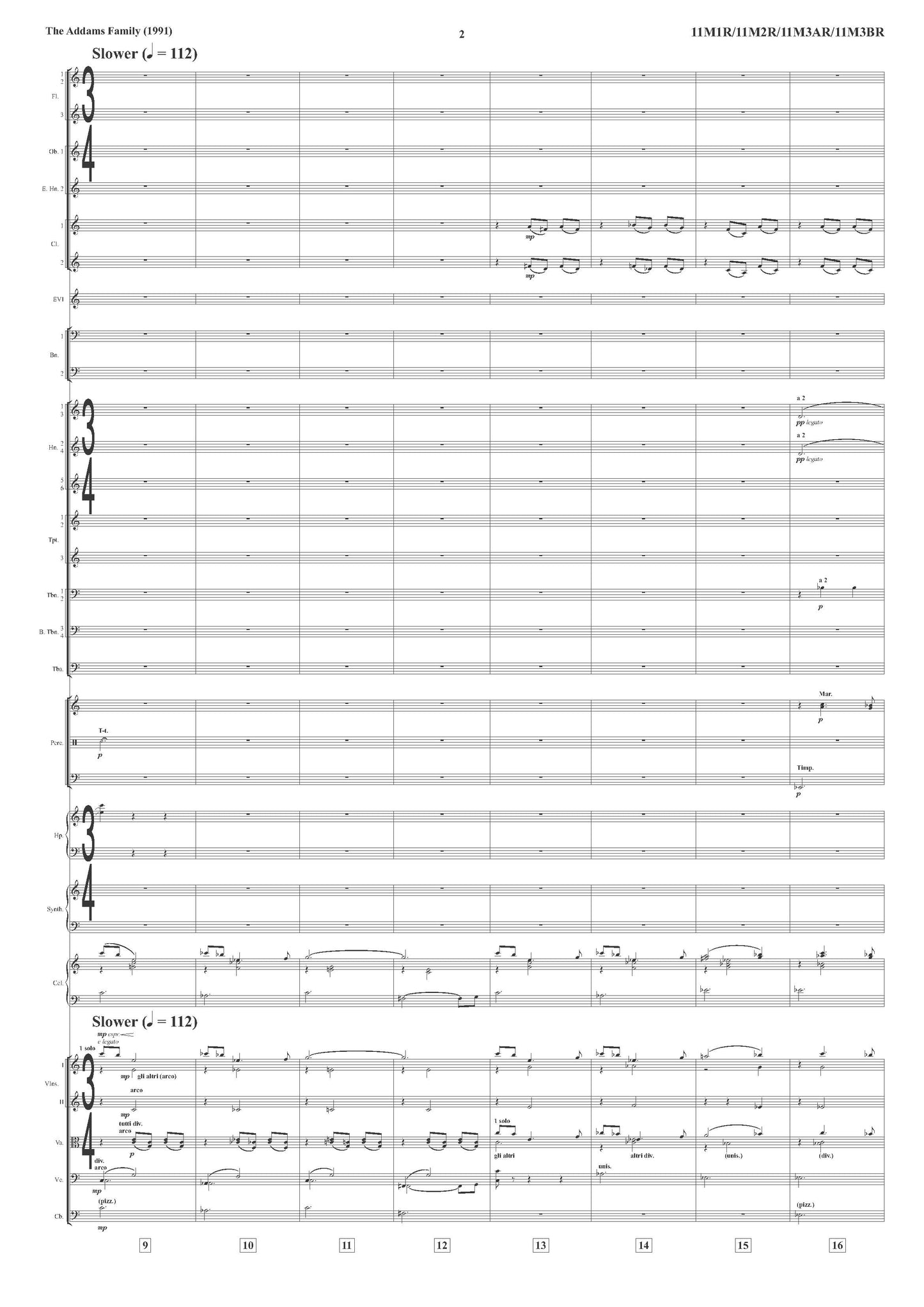 FINALE from The Addams Family - Marc Shaiman (Score Only) **DIGITAL DOWNLOAD**