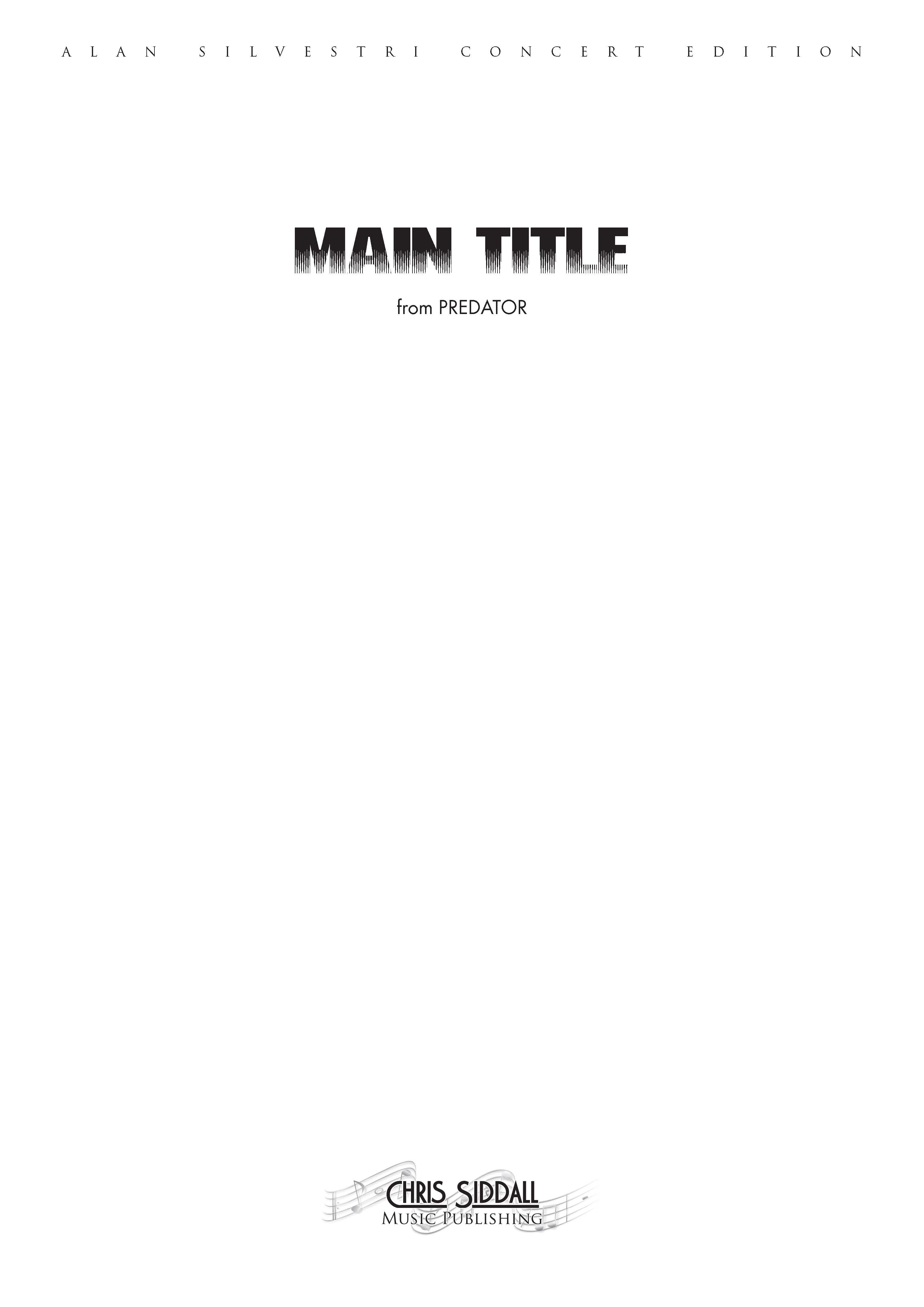 MAIN TITLE from Predator - Alan Silvestri (Score Only) **DIGITAL DOWNL ...
