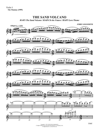 THE SAND VOLCANO from The Mummy - Jerry Goldsmith (Score & Parts) **DIGITAL DOWNLOAD**