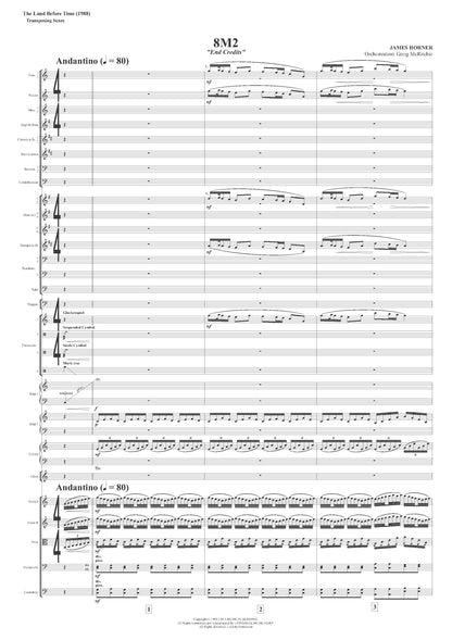 END CREDITS from The Land Before Time - James Horner (Score & Parts) **DIGITAL DOWNLOAD**