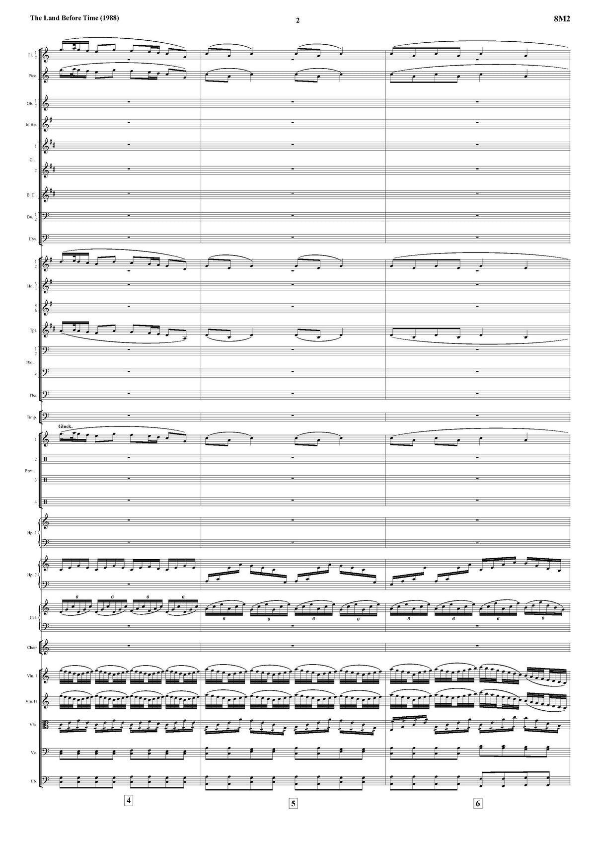 END CREDITS from The Land Before Time - James Horner (Score & Parts) **DIGITAL DOWNLOAD**