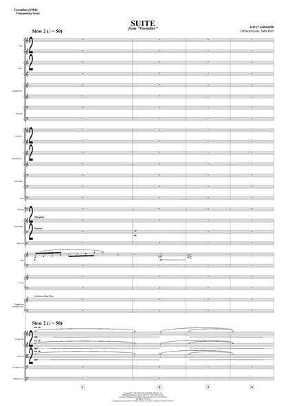 SUITE from Gremlins - Jerry Goldsmith (Score Only) **DIGITAL DOWNLOAD**