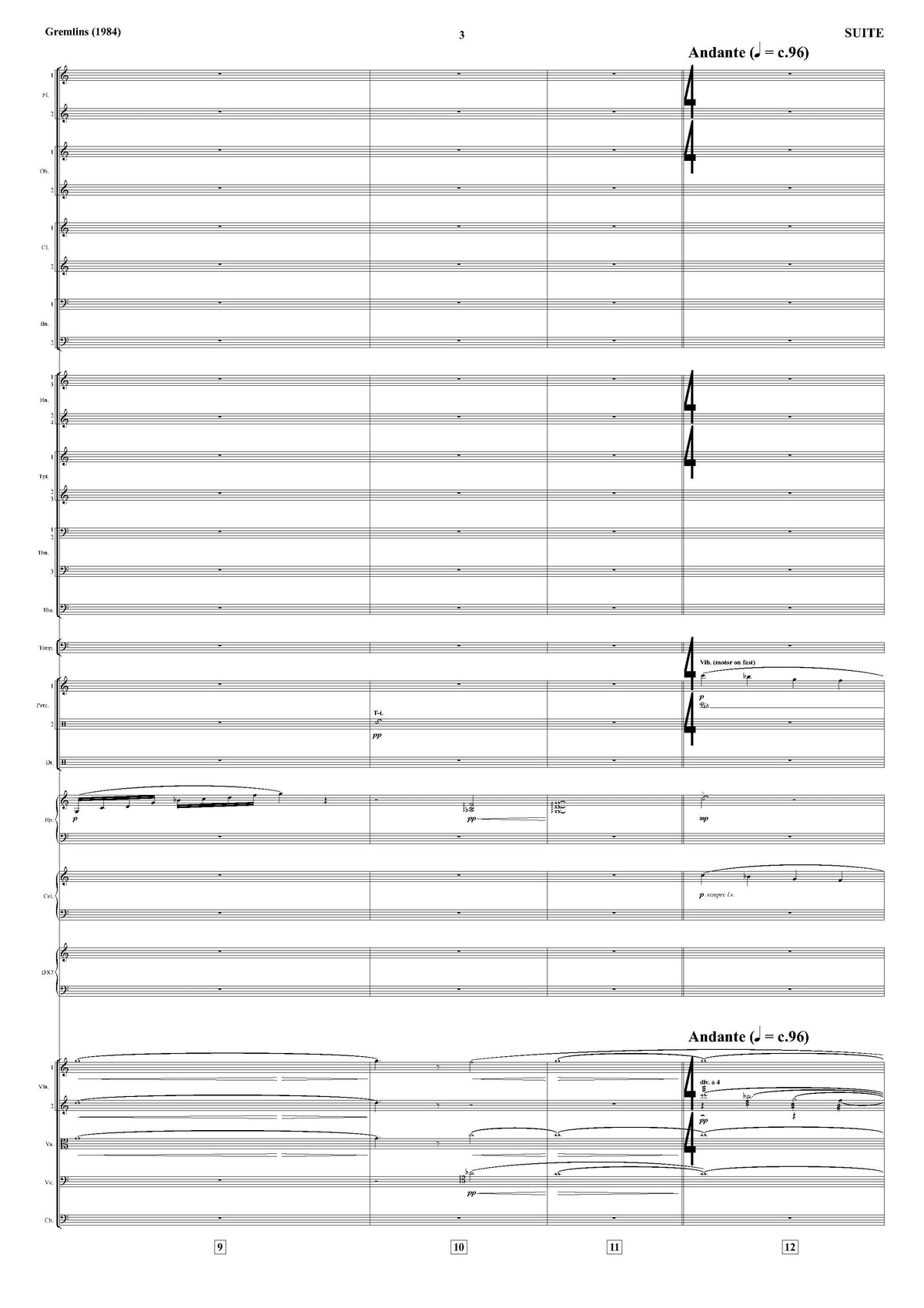 SUITE from Gremlins - Jerry Goldsmith (Score Only) **DIGITAL DOWNLOAD**