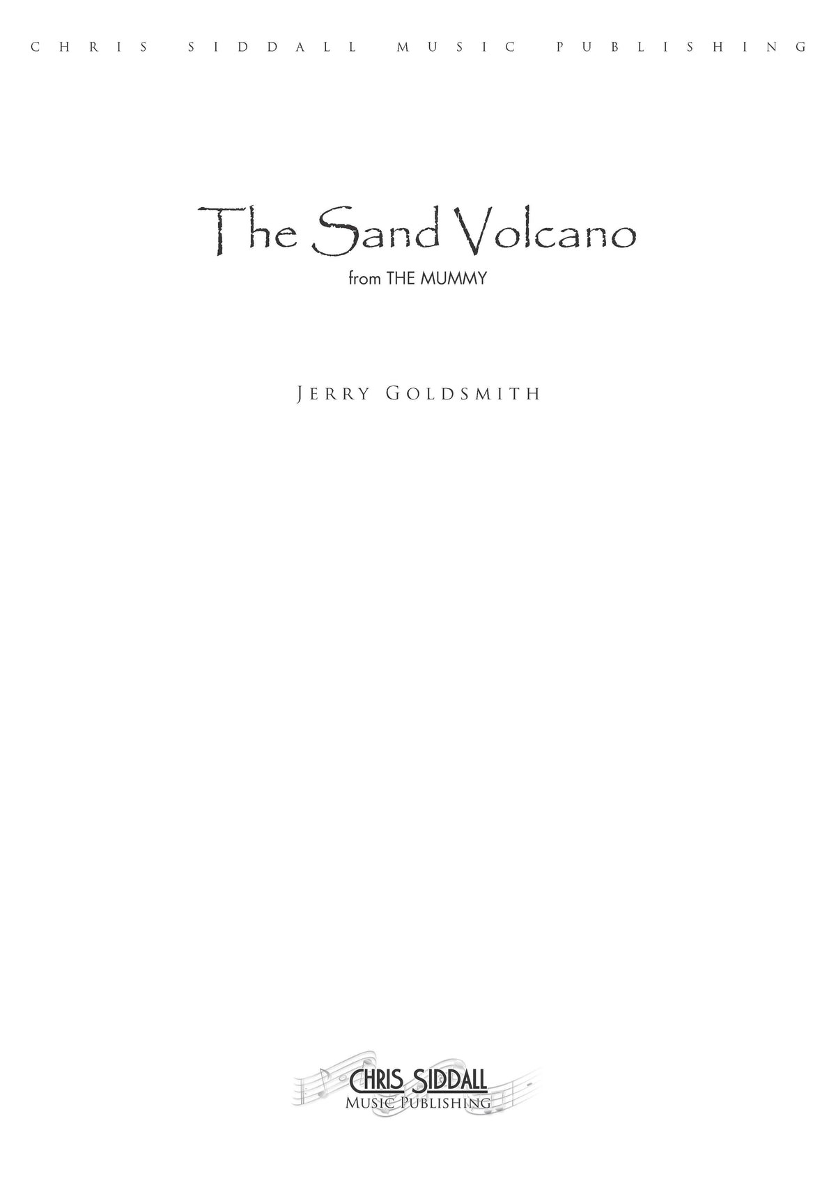 THE SAND VOLCANO from The Mummy - Jerry Goldsmith (Score Only) **DIGITAL DOWNLOAD**