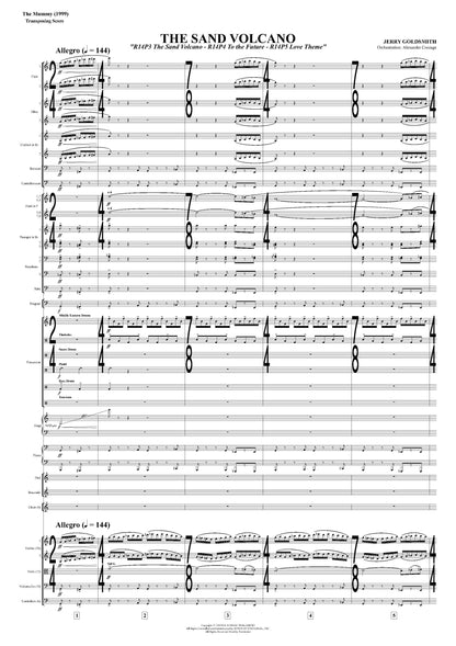 THE SAND VOLCANO from The Mummy - Jerry Goldsmith (Score Only) **DIGITAL DOWNLOAD**