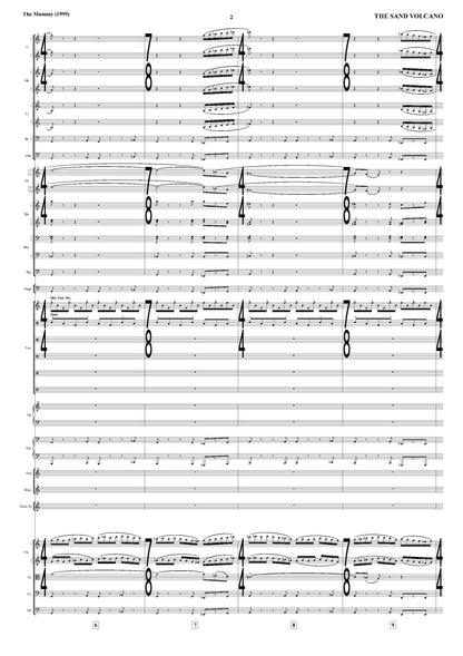 THE SAND VOLCANO from The Mummy - Jerry Goldsmith (Score Only) **DIGITAL DOWNLOAD**