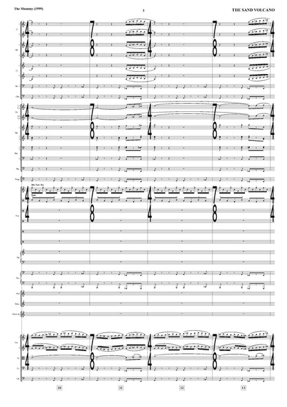 THE SAND VOLCANO from The Mummy - Jerry Goldsmith (Score Only) **DIGITAL DOWNLOAD**
