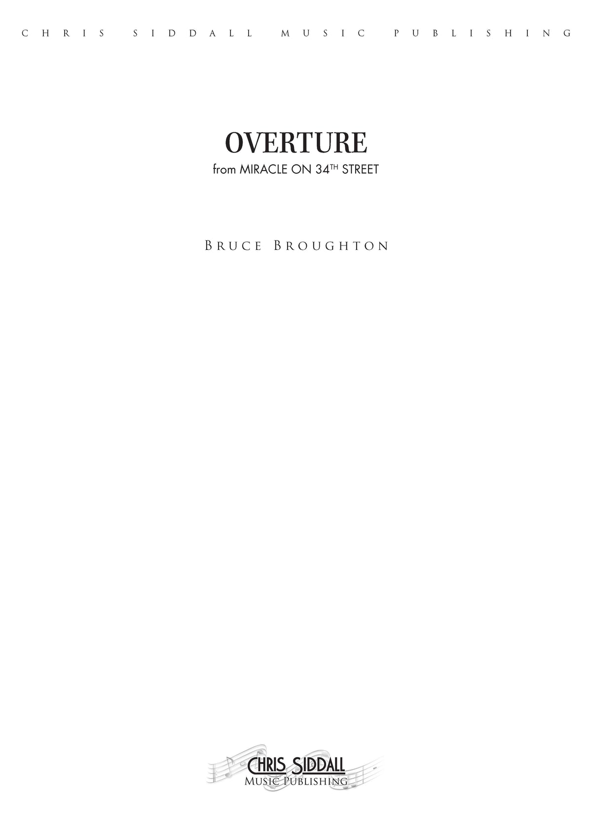 OVERTURE from Miracle on 34th Street - Bruce Broughton (Score Only) **DIGITAL DOWNLOAD**