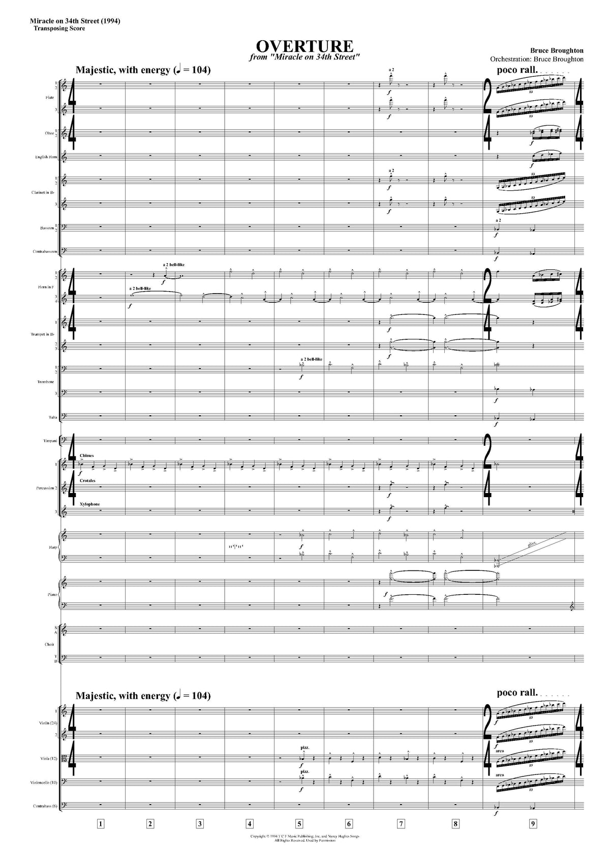 OVERTURE from Miracle on 34th Street - Bruce Broughton (Score Only) **DIGITAL DOWNLOAD**