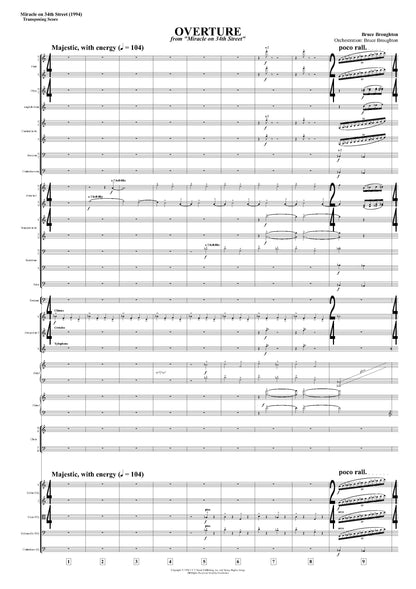 OVERTURE from Miracle on 34th Street - Bruce Broughton (Score Only) **DIGITAL DOWNLOAD**