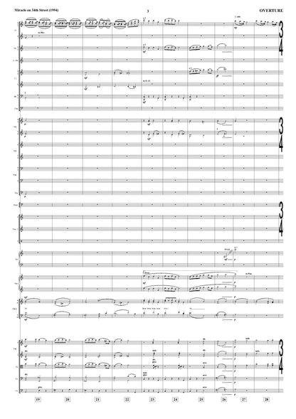 OVERTURE from Miracle on 34th Street - Bruce Broughton (Score Only) **DIGITAL DOWNLOAD**
