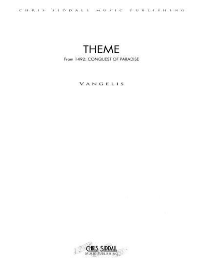 THEME from 1492: CONQUEST OF PARADISE - Vangelis (Score Only) **DIGITAL DOWNLOAD**