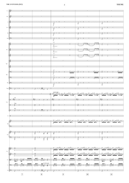 THEME from The Avengers - Alan Silvestri (Score Only) **DIGITAL DOWNLOAD**