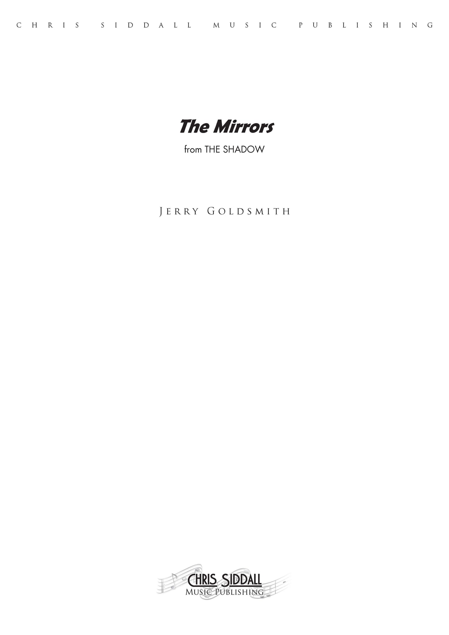 THE MIRRORS from The Shadow - Jerry Goldsmith (Score Only) **DIGITAL DOWNLOAD**
