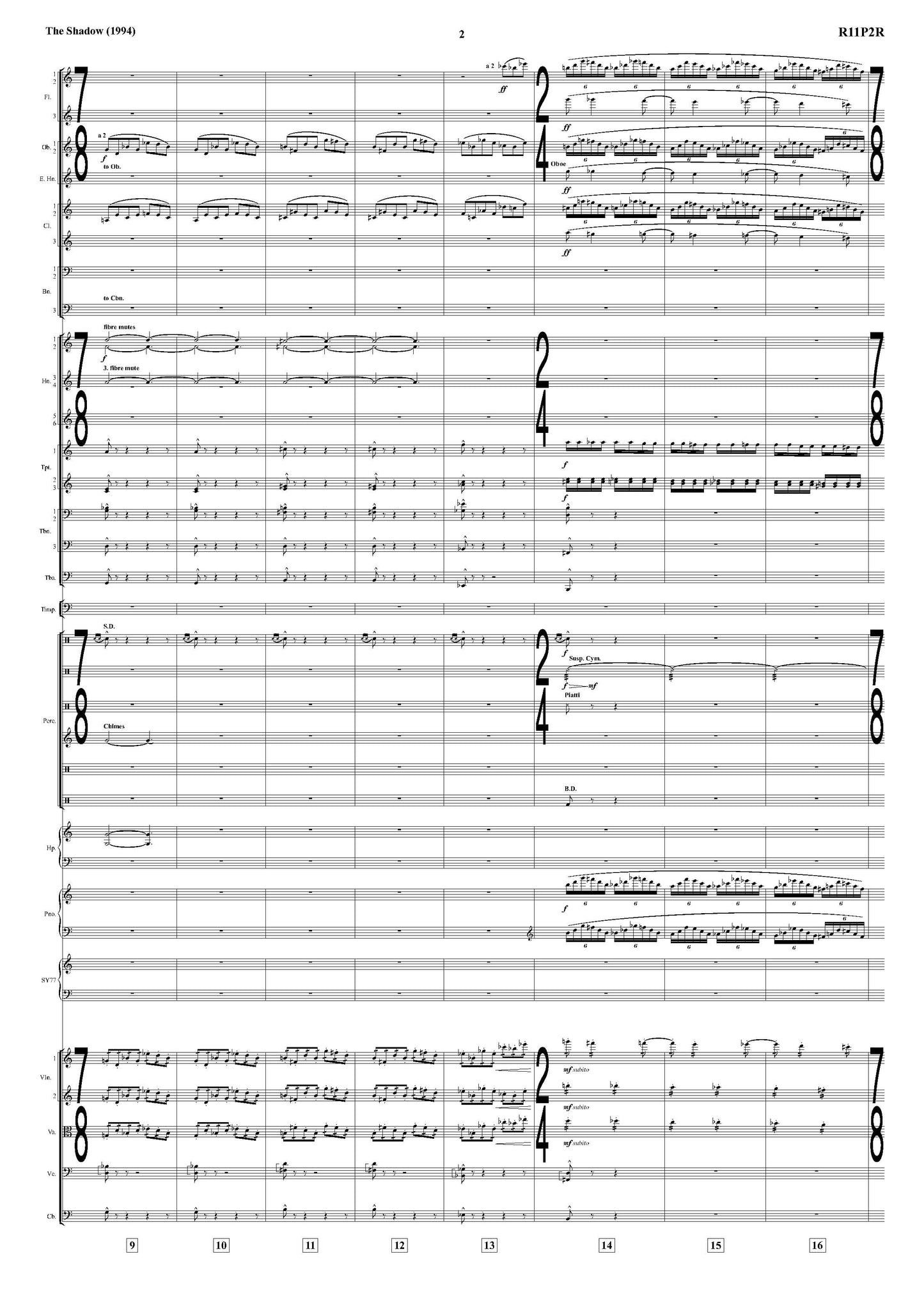 THE MIRRORS from The Shadow - Jerry Goldsmith (Score Only) **DIGITAL DOWNLOAD**