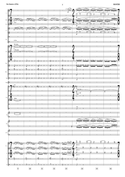 THE MIRRORS from The Shadow - Jerry Goldsmith (Score Only) **DIGITAL DOWNLOAD**