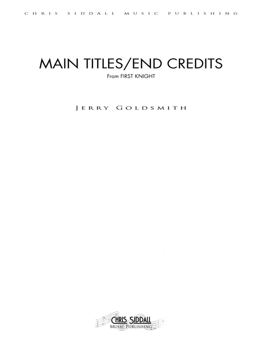 MAIN TITLES/END CREDITS from First Knight - Jerry Goldsmith (Score Only) **DIGITAL DOWNLOAD**