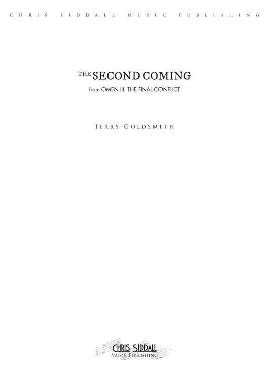 THE SECOND COMING - Omen III: The Final Conflict - Jerry Goldsmith (Score Only) **DIGITAL DOWNLOAD**