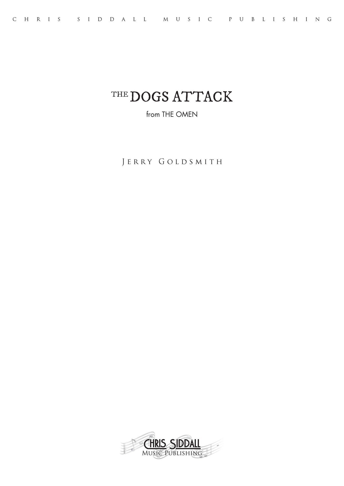 THE DOGS ATTACK - The Omen - Jerry Goldsmith (Score Only) **DIGITAL DOWNLOAD**
