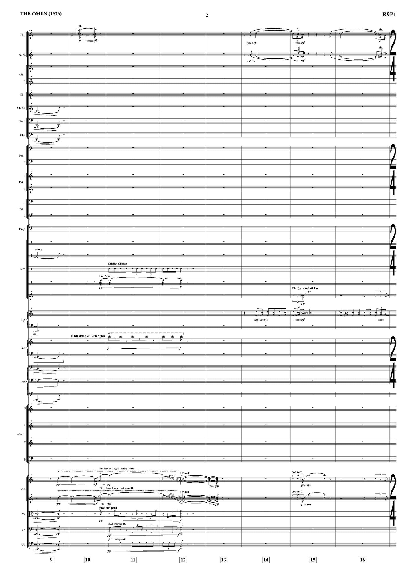 THE DOGS ATTACK - The Omen - Jerry Goldsmith (Score Only) **DIGITAL DOWNLOAD**