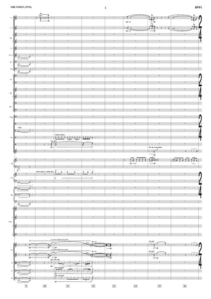 THE DOGS ATTACK - The Omen - Jerry Goldsmith (Score Only) **DIGITAL DOWNLOAD**