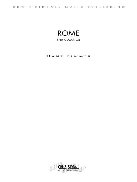 ROME from Gladiator - Hans Zimmer (Score Only) **DIGITAL DOWNLOAD**