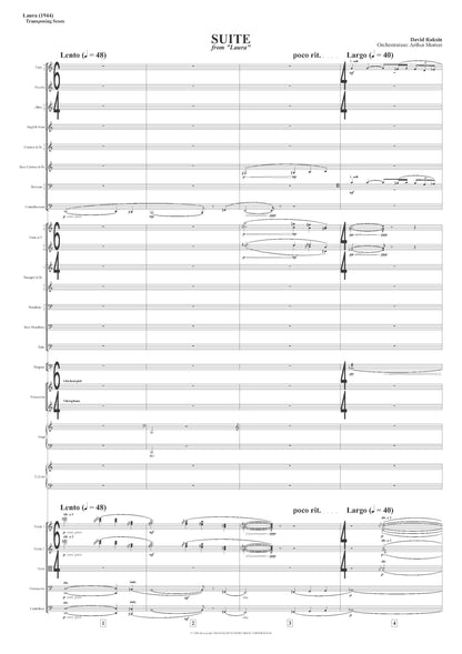 SUITE from Laura - David Raksin (Score Only) **DIGITAL DOWNLOAD**