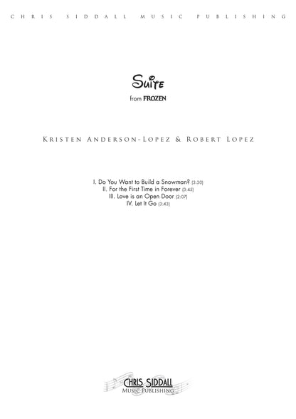 SUITE from Frozen - Kristen Anderson-Lopez & Robert Lopez (Score & Parts) **DIGITAL DOWNLOAD**