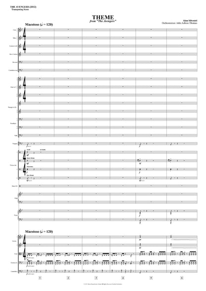 THEME from The Avengers - Alan Silvestri (Score & Parts) **DIGITAL DOWNLOAD**