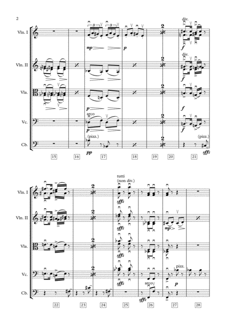 PRELUDE from PSYCHO - Bernard Herrmann (Score & Parts) **DIGITAL DOWNLOAD**